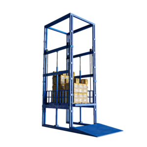 guide rail cargo lift