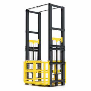 guide rail cargo lift