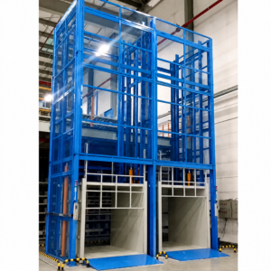guide rail cargo lift